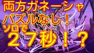 【パズドラ】ドラゴンゾンビ　両ガネソロ高速周回２７秒！？　ゴテンクス１枚