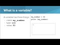 Python- Variables