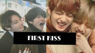 Taekook ❤️ Pyaar Ki Pehli "First  Kiss" Vkook Hindi Mix Fmv