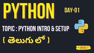 Day - 01 : Python Full course In Telugu | What is python and why python ?