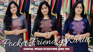 Kurtis Collections starting Rs 390 | Casual Kurtis Cheap Rate | Budget-Friendly Kurtis