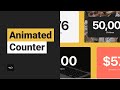 Animated Counter Widget | Tutorial by Without Code