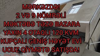 Tam mərkəzdə 120 KVM 4 otaqlı 2 mərtəbə super təmirli həyət evi satışda!  #xırdalandasatılanevlər