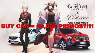 Hoyoverse Is Selling A Car That Gives You Primogems...