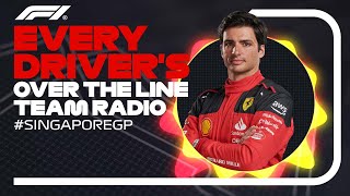 Every Driver's Radio At The End Of Their Race | 2023 Singapore Grand Prix