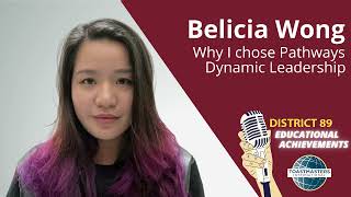 Toastmasters Pathways - Sharing - Why I chose the Dynamic Leadership Path - Belicia Wong