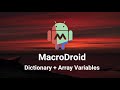 Using Dictionary and Array Variables