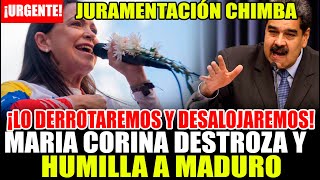 MARIA CORINA DESTR0ZA Y HUMILLA A NICOLAS MADURO \