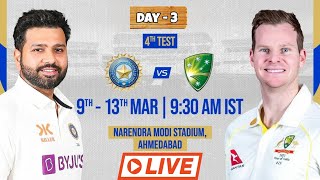 🔴#India vs #Australia 4th Test Match Day-3 Session-1 | Live IND vs AUS Test Match Score #indvsaus
