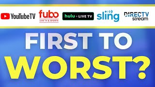 First to Worst? Live TV Streaming Services Ranked Again!
