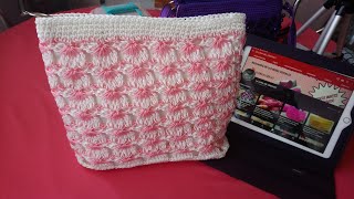 Bolso Tejido a Crochet  Puntada Pestañuda