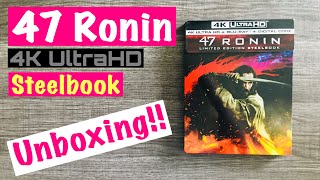 47 Ronin 4K UltraHD Steelbook Blu-Ray Unboxing!! Keanu Reeves Hiroyuki Sanada Ko Shibasaki
