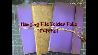 Hanging File Folder Folio Tutorial