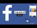 How to log out of other devices from Facebook app