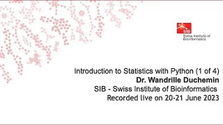 Introduction to Statistics with Python (1 of 4)