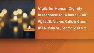 Iowa communities hosting candlelight vigils across the state in opposition to controversial immigrat