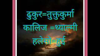 बायुङ/बाहिङ राई भाषामा केही चराहरुकाे नाम