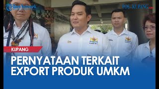 Pernyataan Kadin NTT Terkait Export Perdana Produk UMKM ke Timor Leste di Halaman Kantor Gubernur