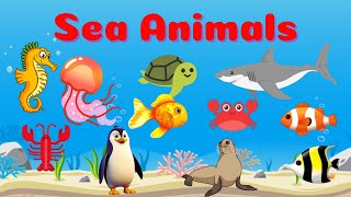 Sea Animals | Ocean Animal | Aquatic Animal Name in English | Water Animal | Kids Vocabulary | Part1