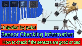 How to check hall sensor || Bldc motor hall sensor test || motor sensor throttle sensor