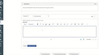 Canvas Tutorial ~ Quizzes - Essay Question
