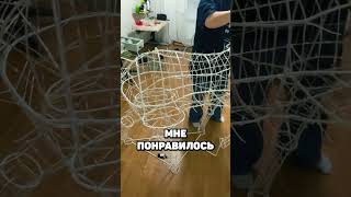 Новогодний гордый олень из проволоки | какая гирлянда