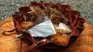 Primitive Bushcraft Tinder Bag Kit