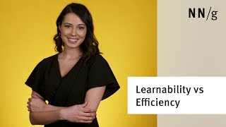 Learnability vs Efficiency in User Interface Design