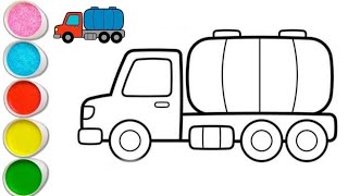 Truck Drawing Colouring for kids Easy Drawing || How to draw a Truck Drawing Colouring for kids...