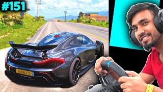 DRIVING SUPERCAR WITH REAL STEERING WHEEL - TECHNO GAMERZ GTA 5 151