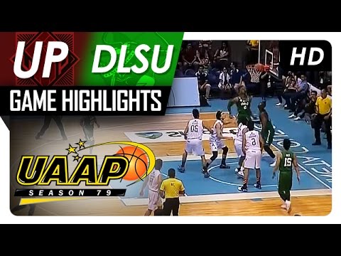 UP Vs DLSU | Game Highlights | UAAP 79 | September 10, 2016 - YouTube