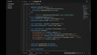 JavaScript Country Information App using OpenSource API