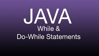 Java made Simple: While Loop Tutorial