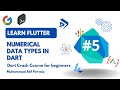Dart Programing Course for Beginners: Numerical Data Types in dart #datatypesindart #dartcourse
