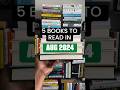 5 books to read in August 2024