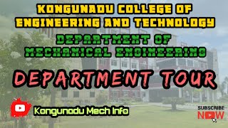 Department tour @ Kongunadu