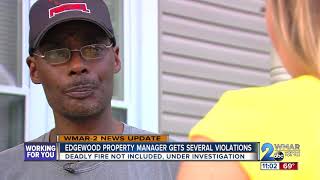 Edgewood property manager cited for fire code violations, tenants have conflicting views