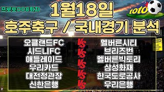 토토분석 스포츠분석 프로토분석 1월18일 국내농구 국내배구 해외축구 주요경기분석