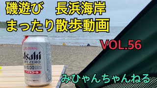 【朝から家キャンプ】磯遊び　横須賀長浜海岸　まったり散歩動画