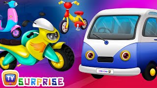 Surprise Eggs Toys - PASSENGER Vehicles for Kids | Motor Cycle, Car & more | ChuChuTV Egg Surprise