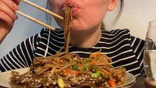 SOBA ASMR Eating ASMR FOOD Mukbang (NO TALKING)