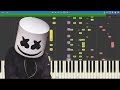 IMPOSSIBLE REMIX - Marshmello - Alone - Piano Cover