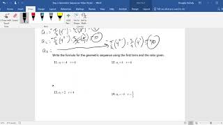 Alg 3 U11 D3 Geometric Sequences