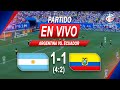 ARGENTINA 1-1 ECUADOR - Pen. (4:2) | Copa America 2024 | Full Match LIVE Now