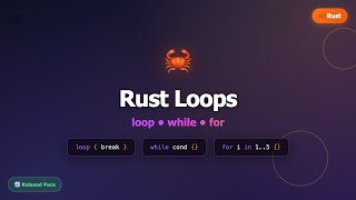 Rust Loops Tutorial | loop while for for Beginners (2024)