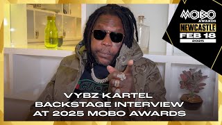 🏆 Vybz Kartel Backstage Interview After Winning Impact Award at 2025 MOBO Awards | #MOBOAwards