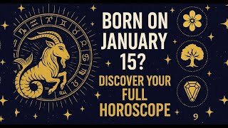 Born on January 15? Discover Your Full Horoscope: Zodiac, Druids, Vedic, Numerology & More!