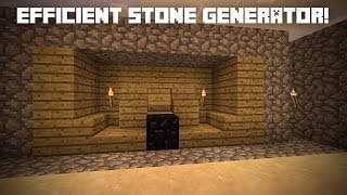 The Redstone Tutor - Episode 7, 100% Efficient stone generator.