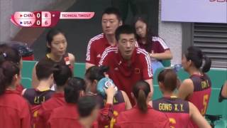 Highlights of  Wing Spiker Star GongXiangyu in Marco series -2017 FIVB Volleyball   World Grand Prix