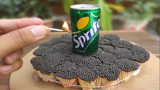 5000 Matches Vs Sprite || 5000 माचीस की तीली पर रखी sprite || Shocking Result